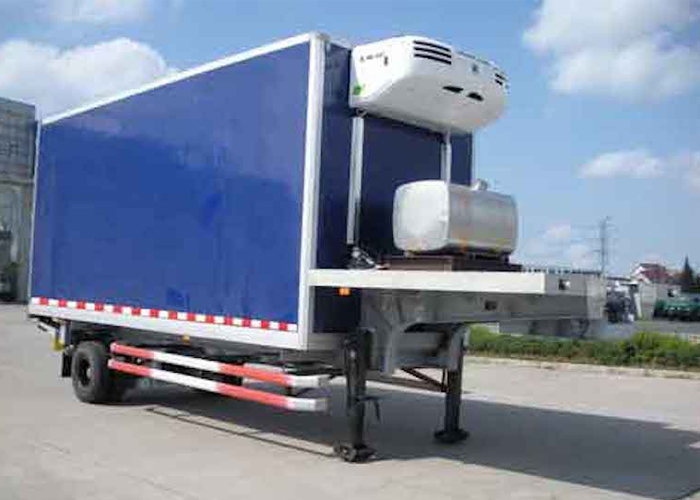 Foot Axles Refrigerated Semi Trailer With Carrier Refrigerator