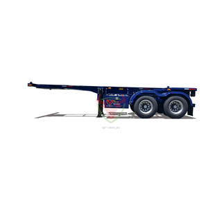 20ft Skeleton Semi Trailer with 2 axles and straight beam for Container Container transit
