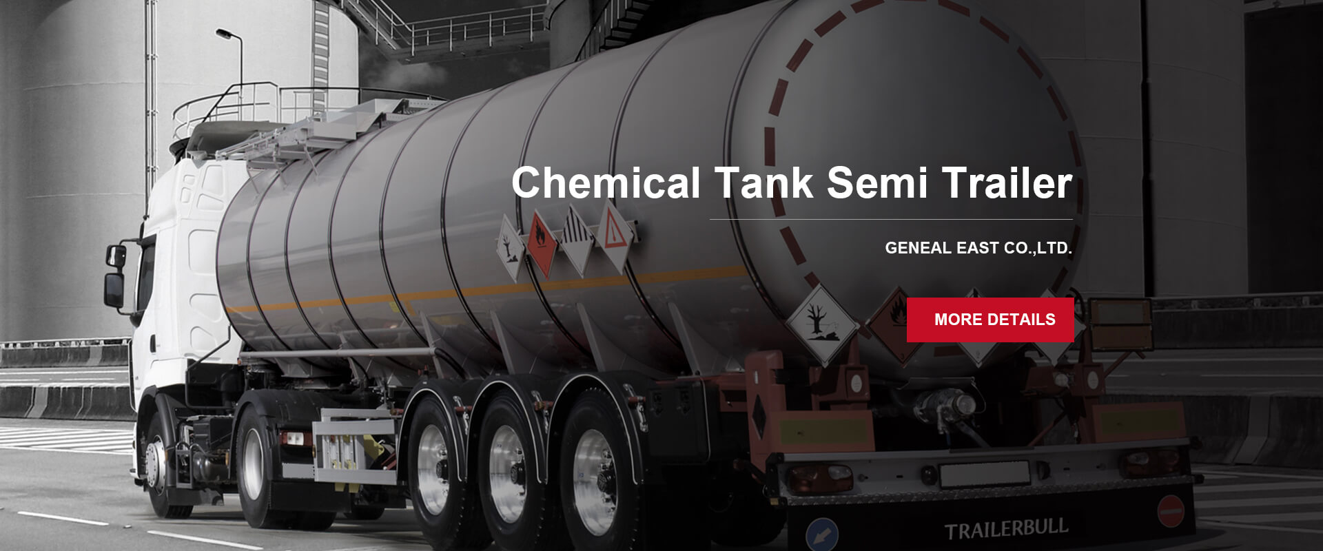 Chemical Tanker Truck Trailer