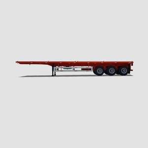 3 Axles Light Weight 40ft Flatbed Semi Trailer with Super Single Tire