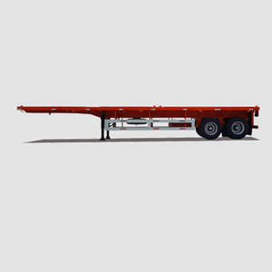 2 Axles 40ft Flatbed Truck Semi Trailer 