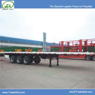 40ft Super Single Tire Flatbed Semi Trailer with Light Dead Weight