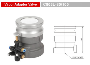 Vapor Adaptor Valve_C803L-80/100