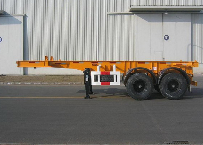 20ft Skeleton Semi Trailer with 2 Axles for Super Heavy Container And Organic Tank Container