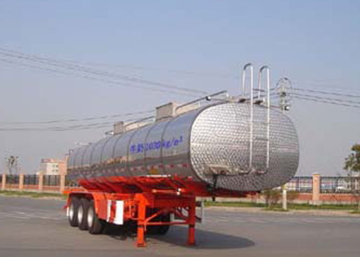 40000L Stainless Steel Tanker Semi-Trailer with 3 BPW Axles for Ice Cream