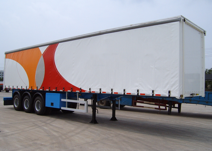 45ft Drop Side Curtain Trailer with 3 Axles for Bulk Cargos And Case Packed Cargos,Drop Side Semi Trailer