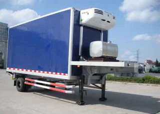 30 foot 1 axles Refrigerated semi trailer with Carrier Refrigerator units for freezing and fresh cargos,Refrigerator Trailers