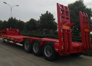 16m 50T Platform Concavity Fixed Gooseneck ( FGN ) Low Bed Semi Trailer with for Super Heavy Machines,Low Bed Trailer