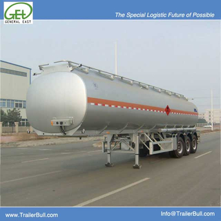 40cbm 3 Axles Carbon Steel Tanker Semi Trailer, High Quality China Fuel Tanker Trailer