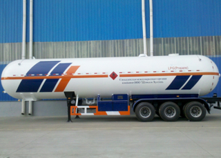 LPG Tanker Semi Trailer,58000L Liquefied Petroleum Gas Lorry Tanker Semi Trailer with 3 axles for LPG