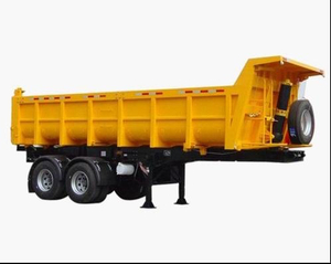 30cbm Dump Semi-trailer with 2 BPW axles and hydraulic rear Discharge system for 40 Tons