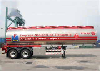 36000L Light Aluminum Tanker Trailer with Super Single Tires for Pure Fuel And Jet