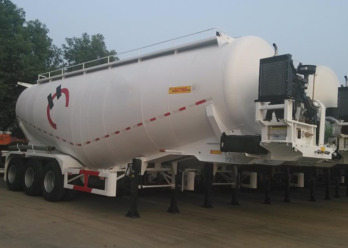 59000L Dry Bulk Pneumatic Steel Tanker Semi Trailers with 3 axles for bulk cement powder, Cement Tanker Semi Trailer