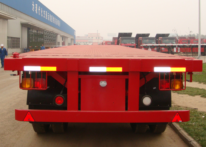 40ft retractable FlatBed Semi Trailer with tail retractable for container shipment save freight