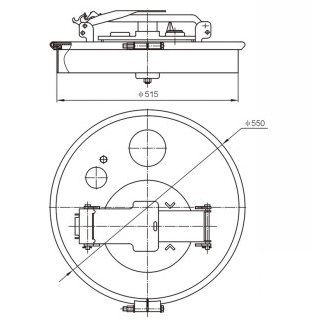 Steel Manhole Cover-C801TB-500 - Buy Steel Manhole Cover-C801TB-500 ...