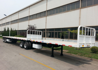 60ft B Double Interlink FlatBed Semi Trailer for Container And Tank Freight
